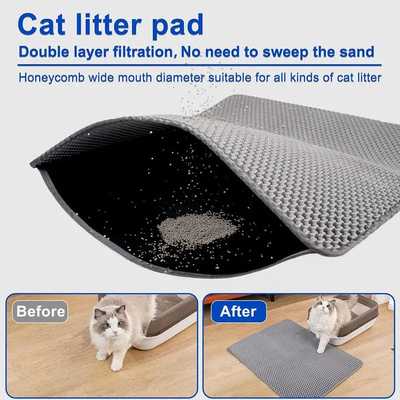 Pawora Clean Mat™ – Stop Litter Mess Instantly 🐾