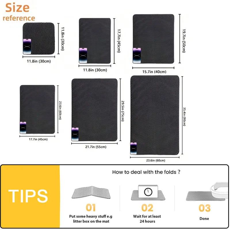 Pawora Clean Mat™ – Stop Litter Mess Instantly 🐾